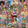 Satin polyester filles cool colorées - 21050S