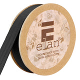 Ruban gros-grain de première qualité 12mm x 5m - Noir  -ELAN  - 2212030