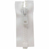 Fermeture à glissière pour les vêtements de sport séparable 1 curseur 1 sens 65cm (26″) - blanc - 6465501