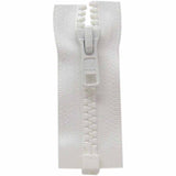 Fermeture à glissière pour les vêtements de sport séparable 1 curseur 1 sens 65cm (26″) - blanc - 6465501