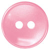 Boutons 2 trous 12 mm. ROSE PÂLE  avec anneau- Button Basics  BB4285G