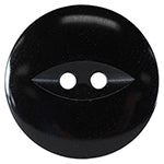 Boutons 2 trous 10 mm. Noir  - Button Basics  BB4376G