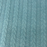 Torsadé matelassé vertical turquoise pâle ( cable fable ) 42518turp