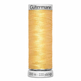 Fil Jaune clair 200m - À broder - 100% viscose  - Gutermann Dekor- 4001130