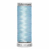 Fil Bleu clair  200m - À broder - 100% viscose  - Gutermann Dekor- 4006350