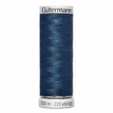 Fil Bleu marin 200m - À broder - 100% viscose  - Gutermann Dekor- 4006855