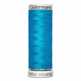 Fil Bleu saphir 200m - À broder - 100% viscose  - Gutermann Dekor- 4007100