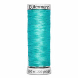 Fil Bleu aqua vif 200m - À broder - 100% viscose  - Gutermann Dekor- 4007337