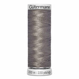 Fil étain très foncé 200m - À broder - 100% viscose  - Gutermann Dekor- 4009585