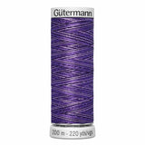 Fil Mauve violet varié  200m - À broder - 100% viscose  - Gutermann Dekor- 4009967