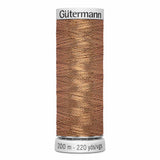 Fil Cuivre 200m - À broder - 100% polyester  - Gutermann Dekor Metallic - 4010036