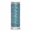 Fil bleu clair 200m - À broder - 100% polyester  - Gutermann Dekor Metallic - 4010143