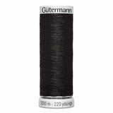 FIl Noir 200m - À broder - 100% polyester  - Gutermann Dekor Metallic - 4011000