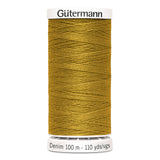 Fil Jaune doré 100m - Denim -100% Polyester - Gutermann - 40321970