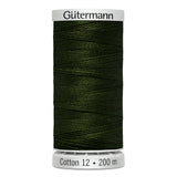 Forêt vert profond GUTERMANN 12wt fil coton 200m - 40369813