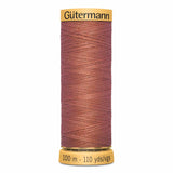 Fil orange brulé  100m - 100% coton  - Gutermann - 4044850