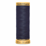 Fil Bleu marin foncé 100m - 100% coton  - Gutermann - 4046210