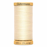 Fil Blanc ivoire 250m - 100% coton  - Gutermann - 4051040