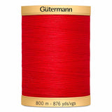 Fil Rouge 800m - 100% coton  - Gutermann - 4082074