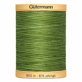 Fil Vert feuillage bigarré 800m - 100% coton  - Gutermann - 4089994