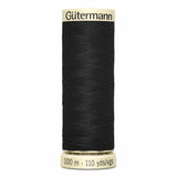 Fil Noir (10) 100m - Tout usage -100% Polyester - Gutermann 4100010