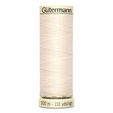 Fil Blanc coquille d'oeuf (22) 100m - Tout usage -100% Polyester - Gutermann 4100022