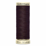 Fil Brun phoque 100m - Tout usage -100% Polyester - Gutermann