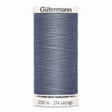 Fil Bleu gris glacier 250m - Tout usage -100% Polyester - Gutermann - 4250126