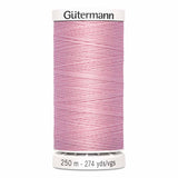 Fil Bouton rose 250m - Tout usage -100% Polyester - Gutermann 4250307