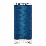 Fil Bleu mineral 250m - Tout usage -100% Polyester - Gutermann