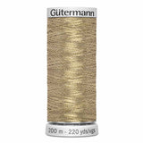 Fil or 500m - À broder - 100% polyester  - Gutermann Dekor Metallic - 4539970