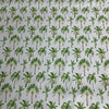 Cotton / spandex Jersey various leaves white background