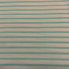 Jersey coton / élasthanne  ligné strié Vert menthe crème