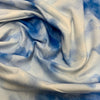 Jersey coton / élasthanne Tye Dye nuage bleu