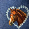 Panneau ( 3 )  French terry coton élasthanne cheval fond imitation denim jeans - 1805315