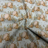 100% coton ( Tell the bees ) ruche beige fond sauge